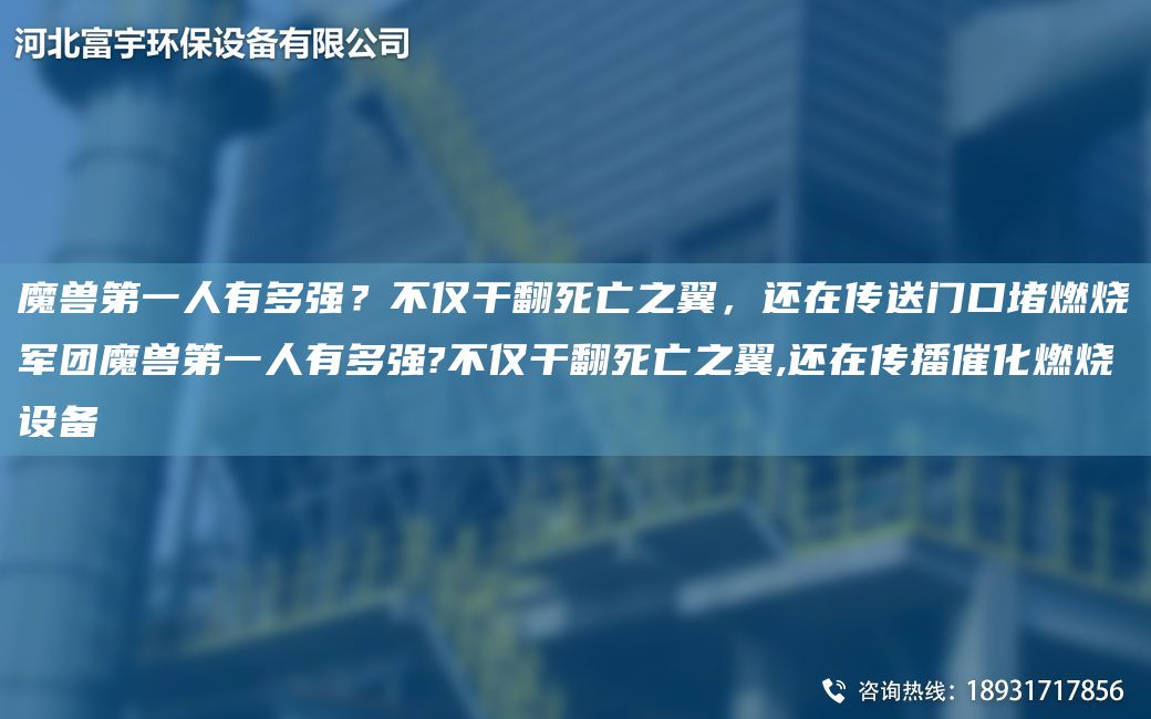魔獸DY人有多強(qiáng)？不僅干翻死亡之翼，還在傳送門口堵燃燒軍團(tuán)魔獸DY人有多強(qiáng)?不僅干翻死亡之翼,還在傳播催化燃燒設(shè)備