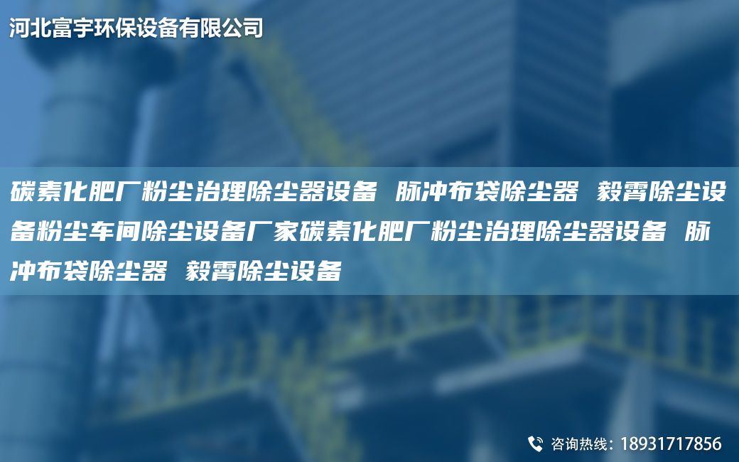 碳素化肥廠粉塵治理除塵器設(shè)備 脈沖布袋除塵器 毅霄除塵設(shè)備粉塵車間除塵設(shè)備廠家碳素化肥廠粉塵治理除塵器設(shè)備 脈沖布袋除塵器 毅霄除塵設(shè)備
