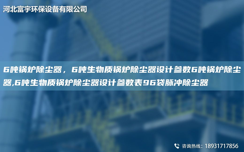6噸鍋爐除塵器，6噸生物質(zhì)鍋爐除塵器設計參數(shù)6噸鍋爐除塵器,6噸生物質(zhì)鍋爐除塵器設計參數(shù)表96袋脈沖除塵器
