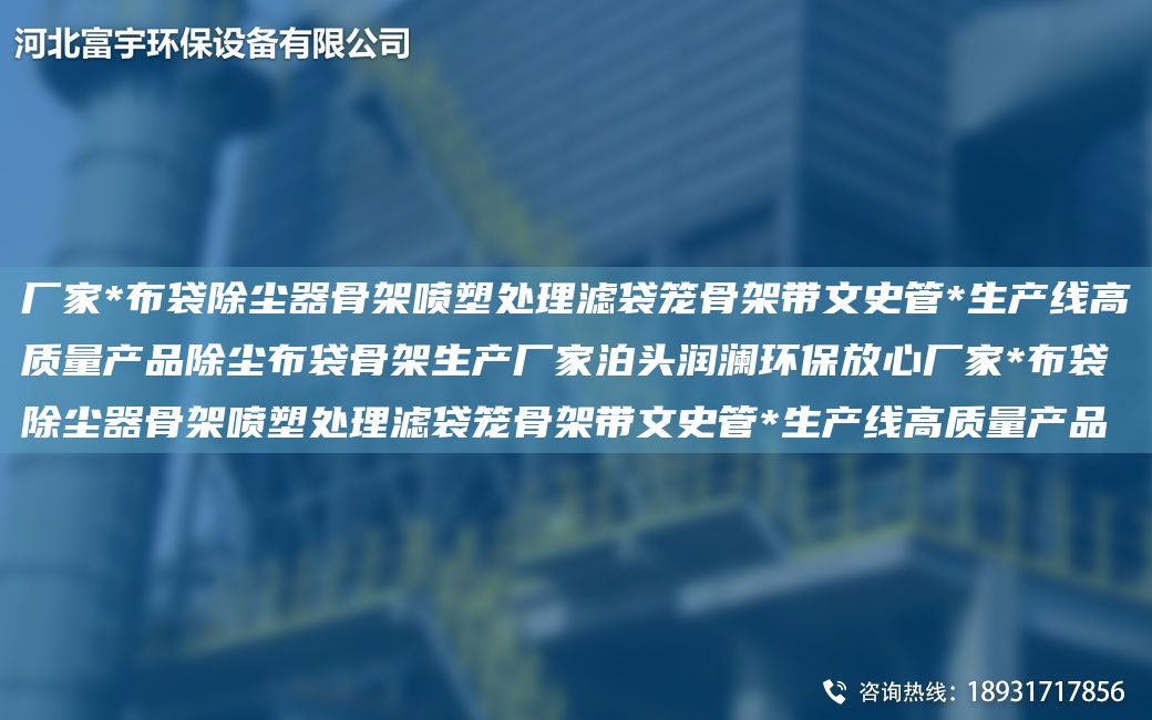 廠家*布袋除塵器骨架噴塑處理濾袋籠骨架帶文史管*SCX高質(zhì)量產(chǎn)品除塵布袋骨架生產(chǎn)廠家泊頭潤瀾環(huán)保放心廠家*布袋除塵器骨架噴塑處理濾袋籠骨架帶文史管*SCX高質(zhì)量產(chǎn)品