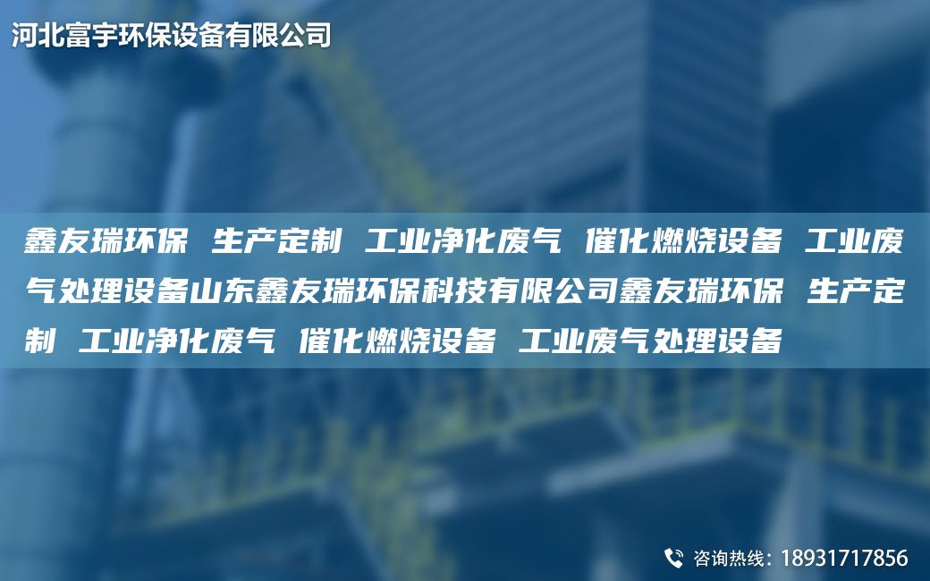 富宇環(huán)保 生產(chǎn)定制 工業(yè)凈化廢氣 催化燃燒設(shè)備 工業(yè)廢氣處理設(shè)備山東富宇環(huán)保科技有限公司富宇環(huán)保 生產(chǎn)定制 工業(yè)凈化廢氣 催化燃燒設(shè)備 工業(yè)廢氣處理設(shè)備
