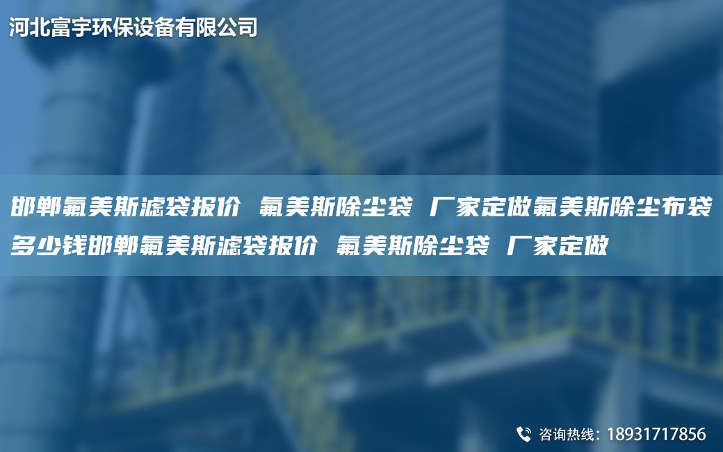 邯鄲氟美斯濾袋報(bào)價(jià) 氟美斯除塵袋 廠家定做氟美斯除塵布袋多少錢邯鄲氟美斯濾袋報(bào)價(jià) 氟美斯除塵袋 廠家定做