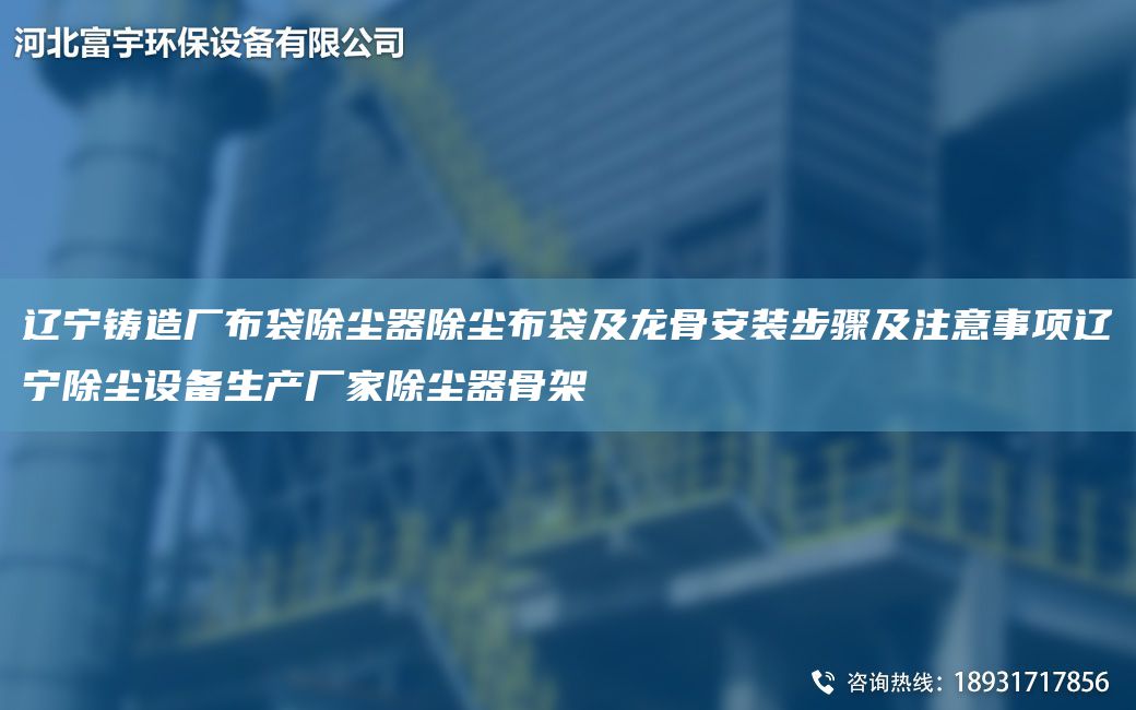 遼寧鑄造廠布袋除塵器除塵布袋及龍骨安裝步驟及注意事項(xiàng)遼寧除塵設(shè)備生產(chǎn)廠家除塵器骨架