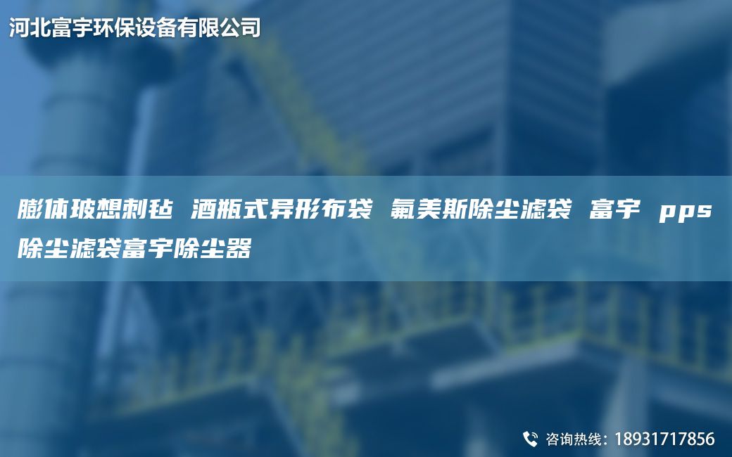 膨體玻想刺氈 酒瓶式異形布袋 氟美斯除塵濾袋 富宇 pps除塵濾袋富宇除塵器