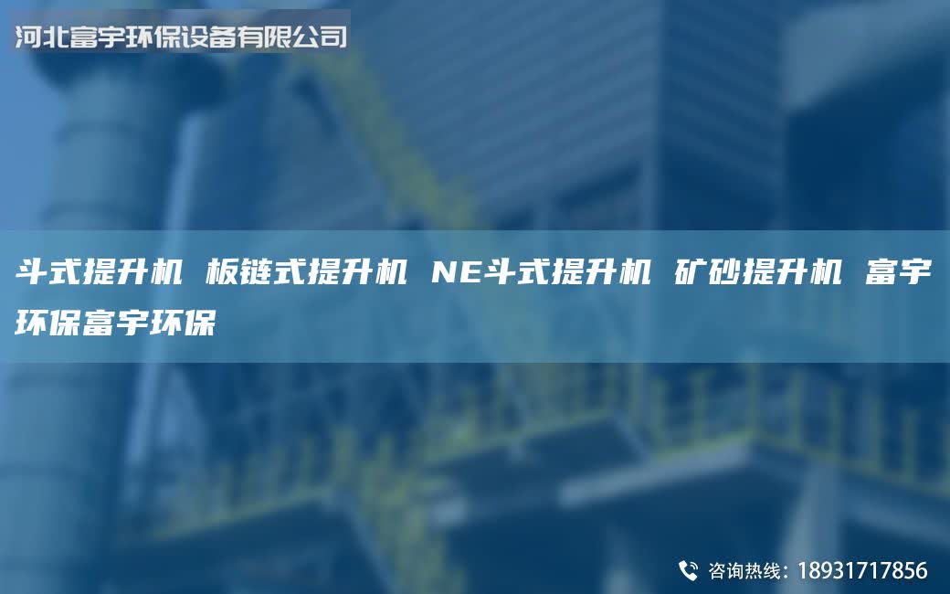 斗式提升機 板鏈式提升機 NE斗式提升機 礦砂提升機 富宇環(huán)保富宇環(huán)保