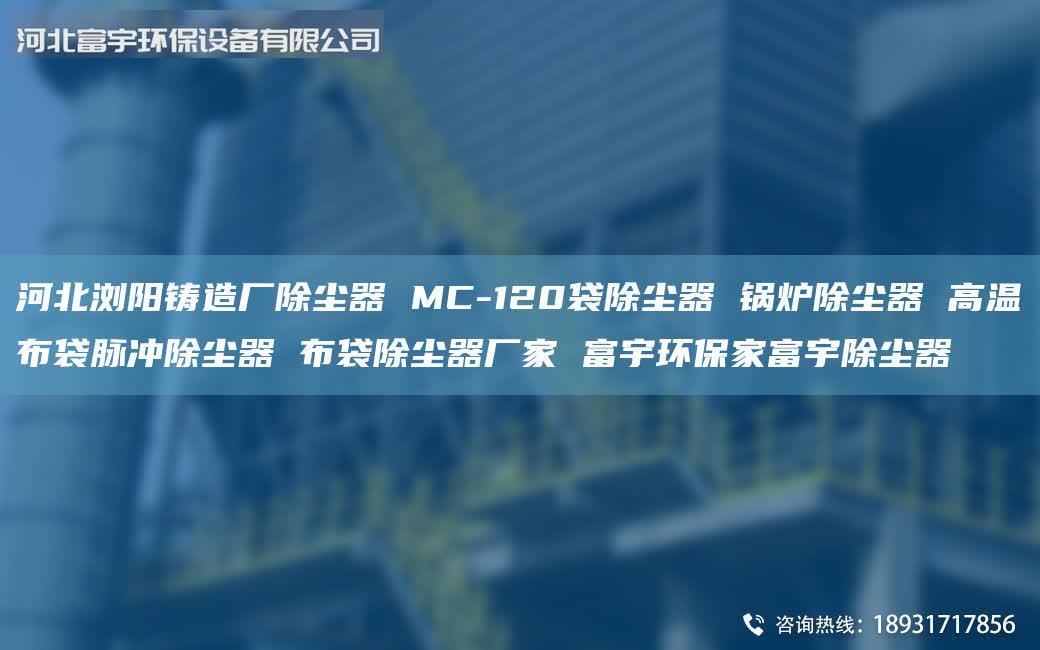 河北瀏陽鑄造廠除塵器 MC-120袋除塵器 鍋爐除塵器 高溫布袋脈沖除塵器 布袋除塵器廠家 富宇環(huán)保家富宇除塵器
