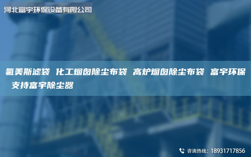 氟美斯濾袋 化工煙囪除塵布袋 高爐煙囪除塵布袋 富宇環(huán)保 支持富宇除塵器