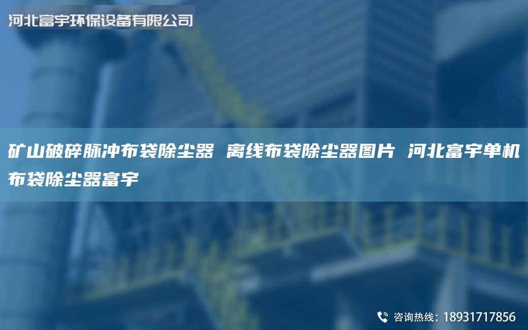 礦山破碎脈沖布袋除塵器 離線布袋除塵器圖片 河北富宇單機(jī)布袋除塵器富宇