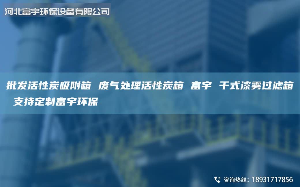 批發(fā)活性炭吸附箱 廢氣處理活性炭箱 富宇 干式漆霧過濾箱 支持定制富宇環(huán)保