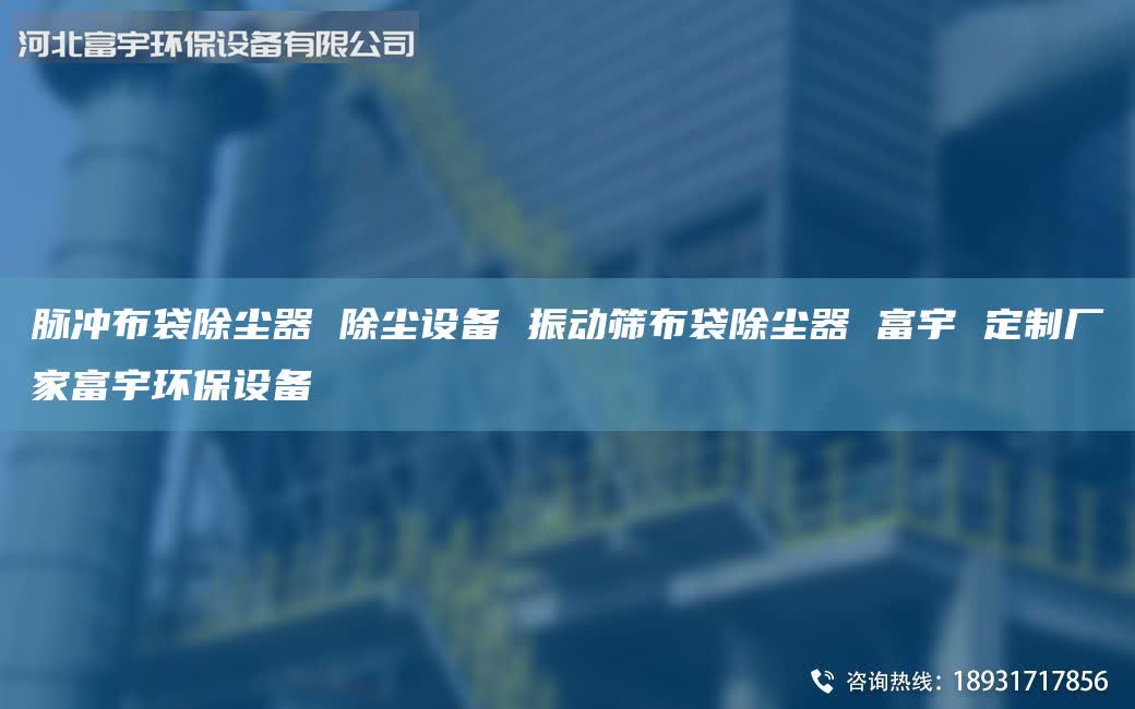 脈沖布袋除塵器 除塵設(shè)備 振動篩布袋除塵器 富宇 定制廠家富宇環(huán)保設(shè)備
