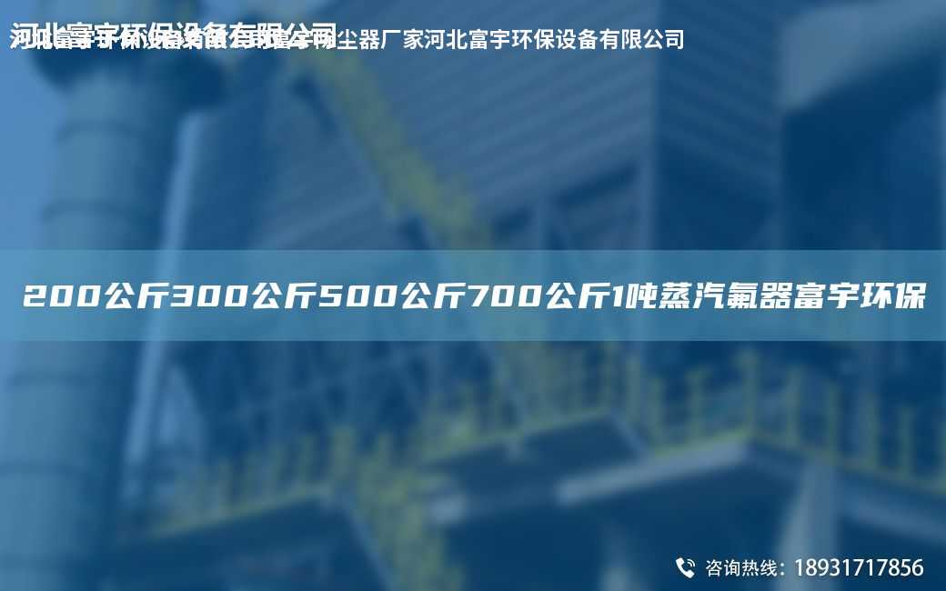 200公斤300公斤500公斤700公斤1噸蒸汽氟器富宇環(huán)保
