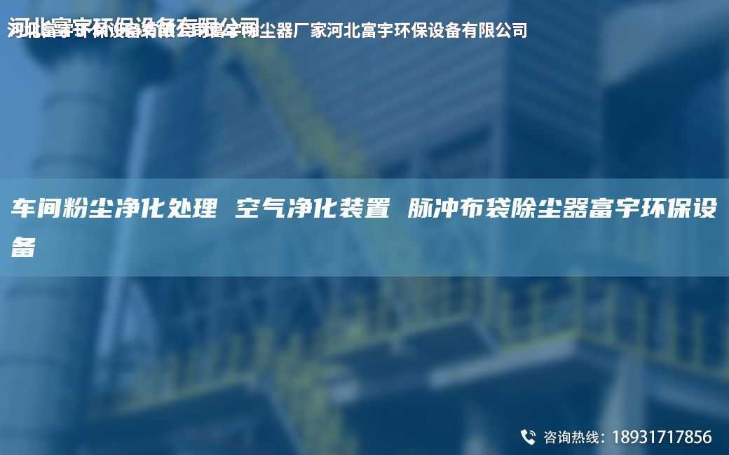 車間粉塵凈化處理 空氣凈化裝置 脈沖布袋除塵器富宇環(huán)保設(shè)備