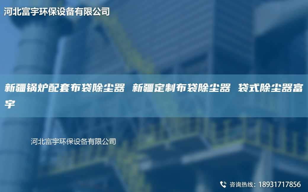 新疆鍋爐配TA-O布袋除塵器 新疆定制布袋除塵器 袋式除塵器富宇