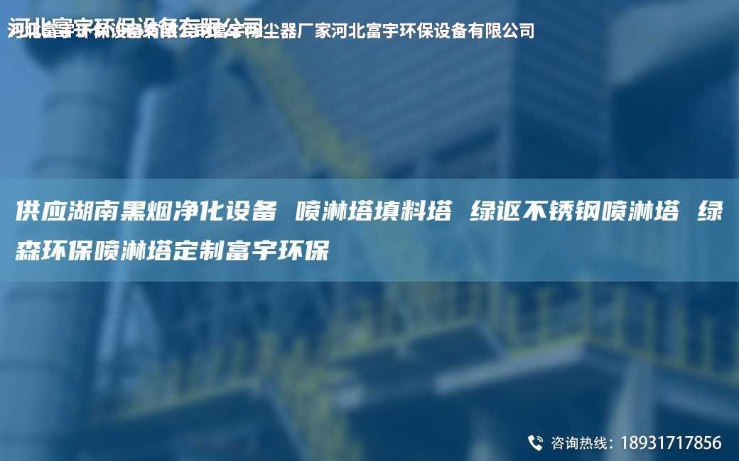 供應(yīng)湖南黑煙凈化設(shè)備 噴淋塔填料塔 綠謳不銹鋼噴淋塔 綠森環(huán)保噴淋塔定制富宇環(huán)保