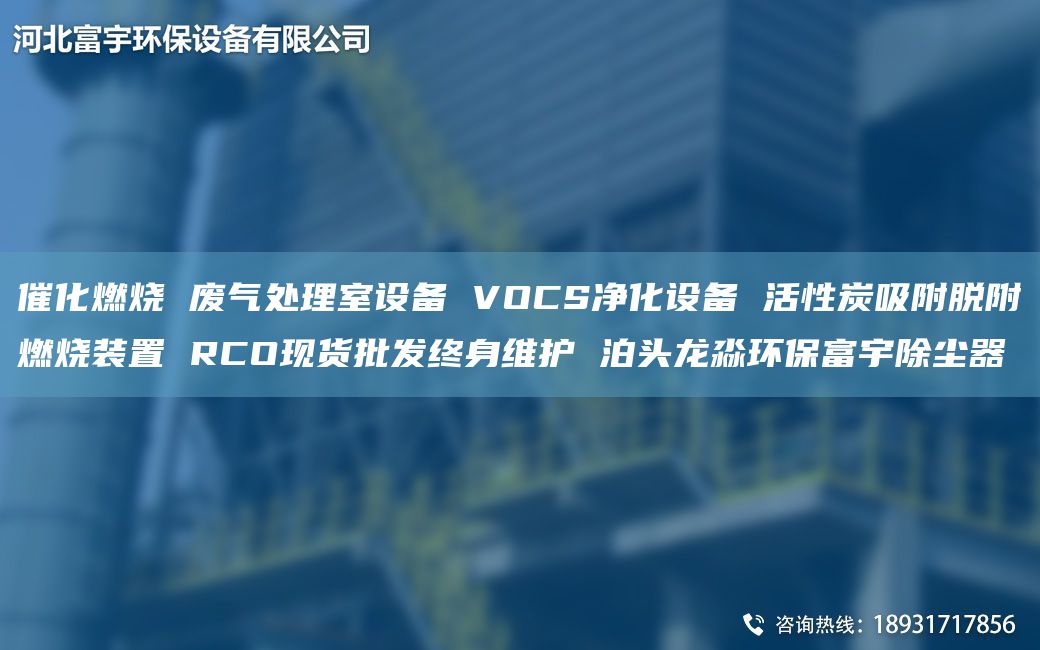 催化燃燒 廢氣處理室設備 VOCS凈化設備 活性炭吸附脫附燃燒裝置 RCO現(xiàn)貨批發(fā)終身維護 泊頭龍淼環(huán)保富宇除塵器