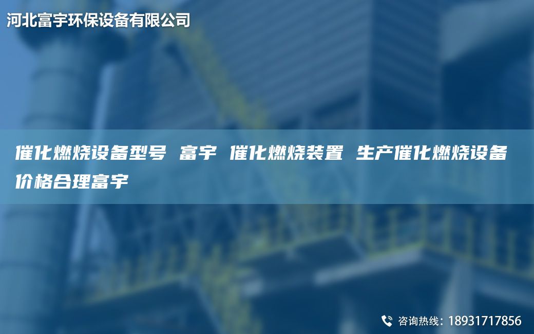 催化燃燒設(shè)備型號 富宇 催化燃燒裝置 生產(chǎn)催化燃燒設(shè)備 價(jià)格合理富宇